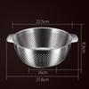 3L Food Strainer Supplies with Handles ,Salads Basket ,Stainless Steel Kitchen Colanders, for