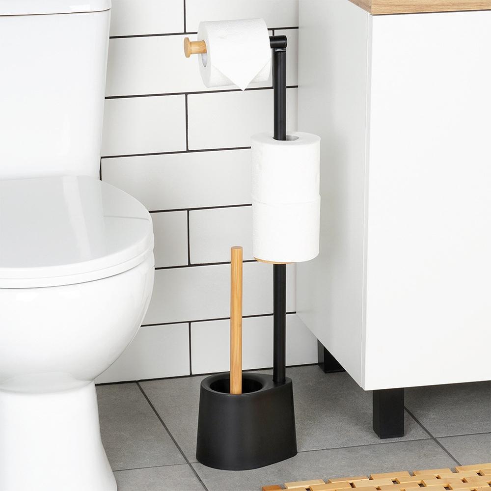 Silikon Toilettenbürste Badezimmer Toilettenpapierhalter 2 in 1