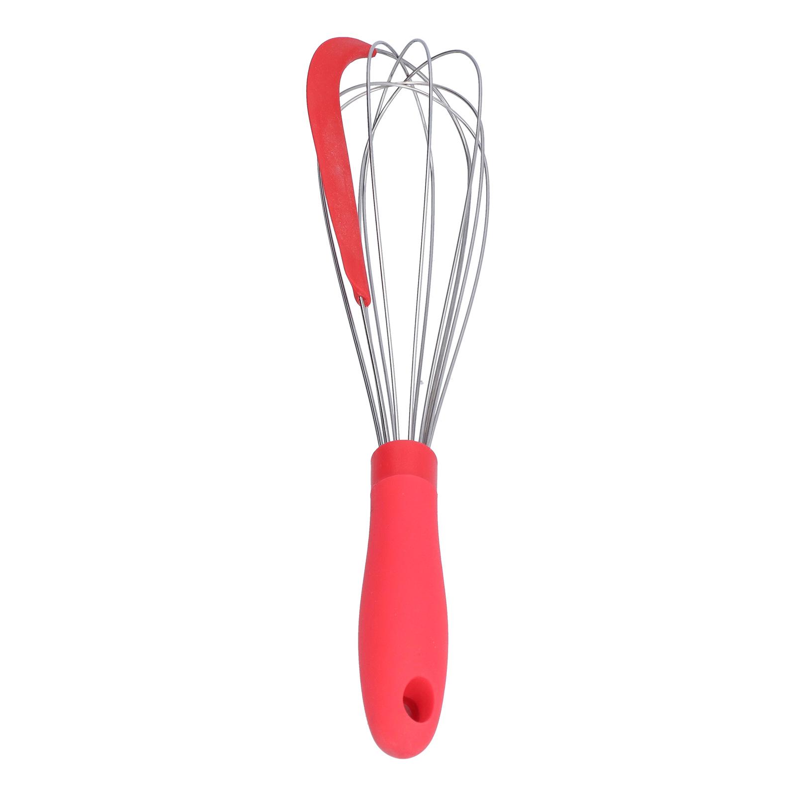 

Balloon Whisk Stainless Steel Whisk with Silicone Scraper for Cooking Cream Blending