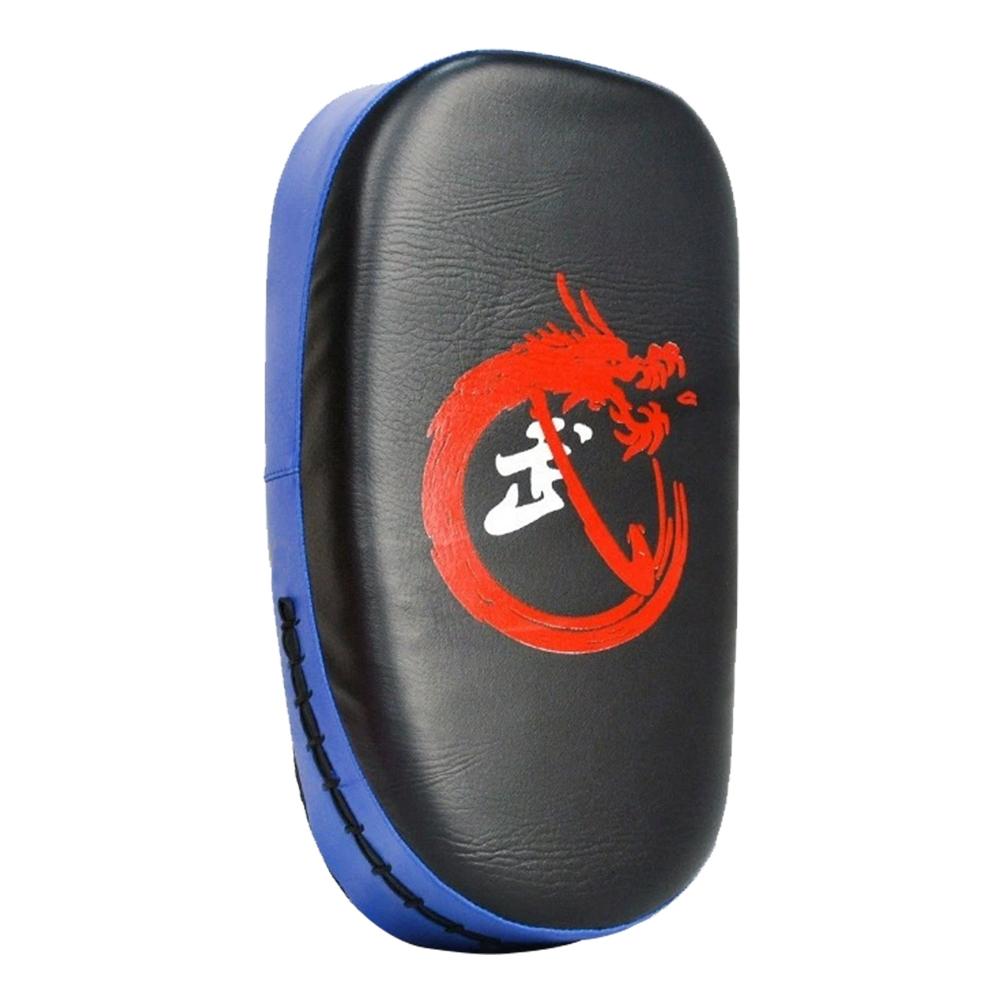PU Leather Muay Thai Pad Curved Foot Target Pad Kick Target for Muay Thai Taekwondo Martial Arts Training