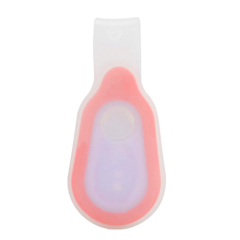 Silicone Gel Night Cycling Running Backpack Warning LED Flash Light Lamp(red)