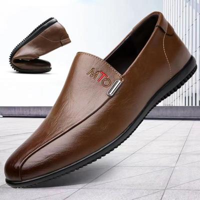Scarpe Casual in Pelle alla Moda Mocassini Slip-on Bassi Scarpe da Uomo per Ufficio Business Comode Traspiranti Ballerine Scarpa Piatta da Guida