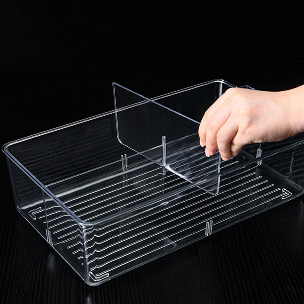 Modular Food Storage Container Transparent PET Refrigerator Organiser Space Efficient Kitchen Cabinet Organiser