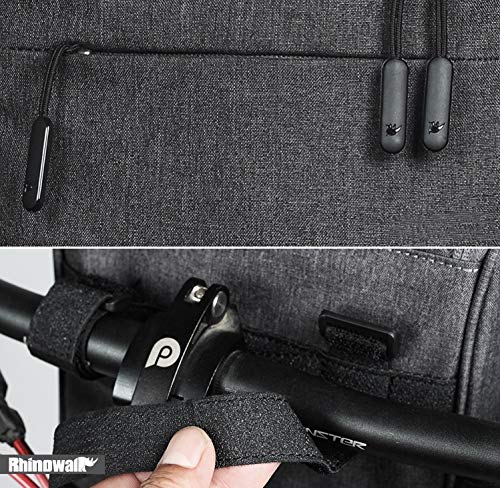 Rhinowalk Bicycle Front Bag, Handlebar Bag, Frame Bag, and Side Bag (Gray)