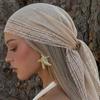 Square Shape Lace Trim Scarf Breathable Sun-Protection Shawl Fashion Bohemian Scarf