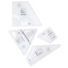 4pcs Quilting Rulers DIY Transparent Acrylic Templates Set for Craft Professional Sewing Gift