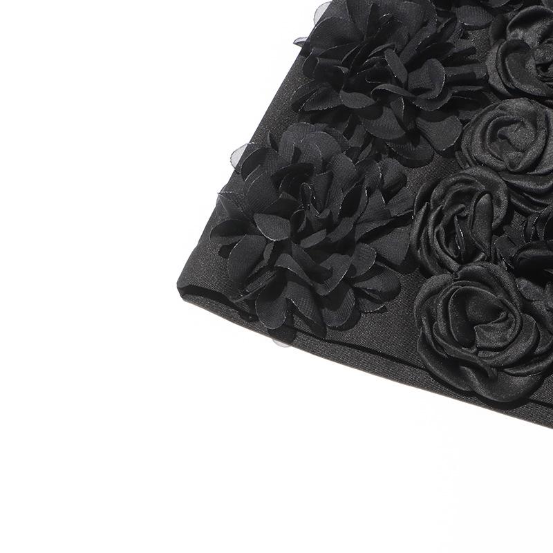 Spring 2025 A-Line Skirt: 3D Floral Detail, Sexy Slim Fit, Chic & Stylish