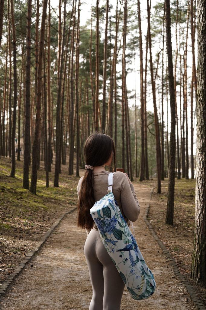 Yoga mat bag - Blue iris