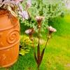 Rustproof Calla Lilies Wind Chime Stake For Patios Garden Decoration Landscape Enhancement Measuring 75cm Height