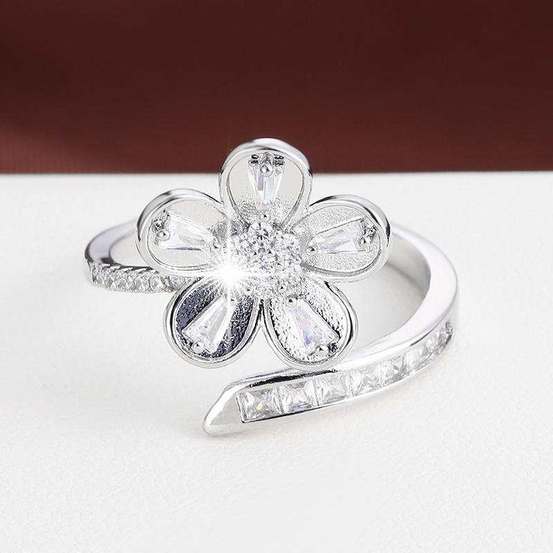 Exquisite Pastoral Sweet Daisy Open Ring - Versatile Pure Copper Women's Jewelry