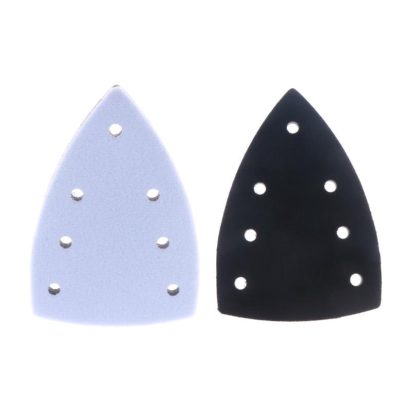 Dreieckige Schleifpads Schleifpad Stützteller Schaumstoff-Schleifpad 7-Loch Schleifpapier Trägerplatte Für Schleifmaschine Schleifwerkzeuge