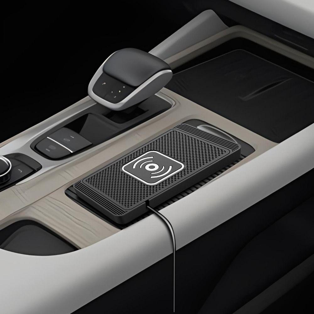 15W Wireless Car Charger Non-Slip Pad Auto Charging Pad Car Wireless Charger Dashboard Mount