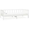 Maison Exclusive - Lit de repos avec matelas 90x200 cm Blanc Bois de pin massif