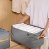 Stylish Steel Frame Clothing Storage Basket - Durable Home & Travel Organizing Essential