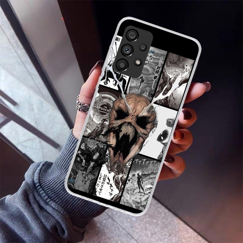 One P-Punch-Man Garou Phone Case For Samsung Galaxy A17 A57 A37 A16 A26 A36 A56 A15 A25 A35 A55 A14 A13 A54 A53 A34 A24 A33 A23