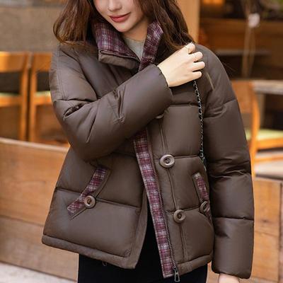 Cappotti Invernali da Donna alla Moda Taglie Forti Eleganti Larghi Spessi Caldi Parka Corti Giacca Femminile