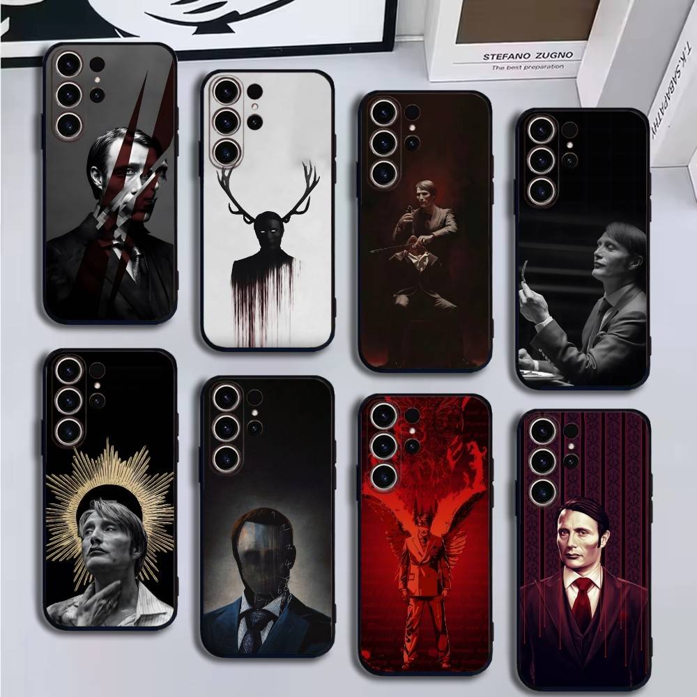 Graham Hannibal Mads Mikkelsen Phone Case For SamsungS25,24,21,22,23,30,Ultra,20,Plus,Fe,Lite,Note,10,9,Soft Black Cover