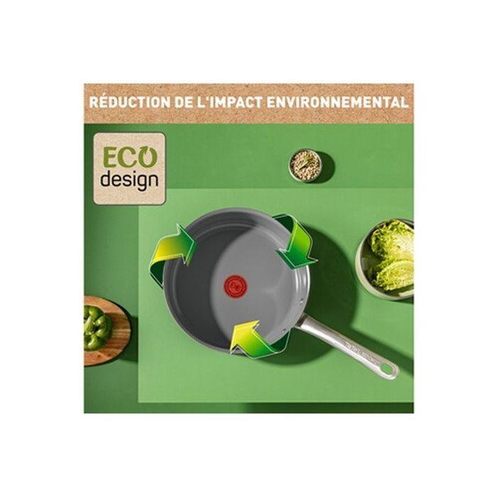 Tefal Sauteuse Renew+ éco-conçue C4243253 Gris Hippo Iron 24 cm - 3168430347755