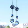 Creative Hanging Dog Paws Print Pendant Transparent Exquisite Sun Catchers Handmade Crystal Window Decoration Pet Lover