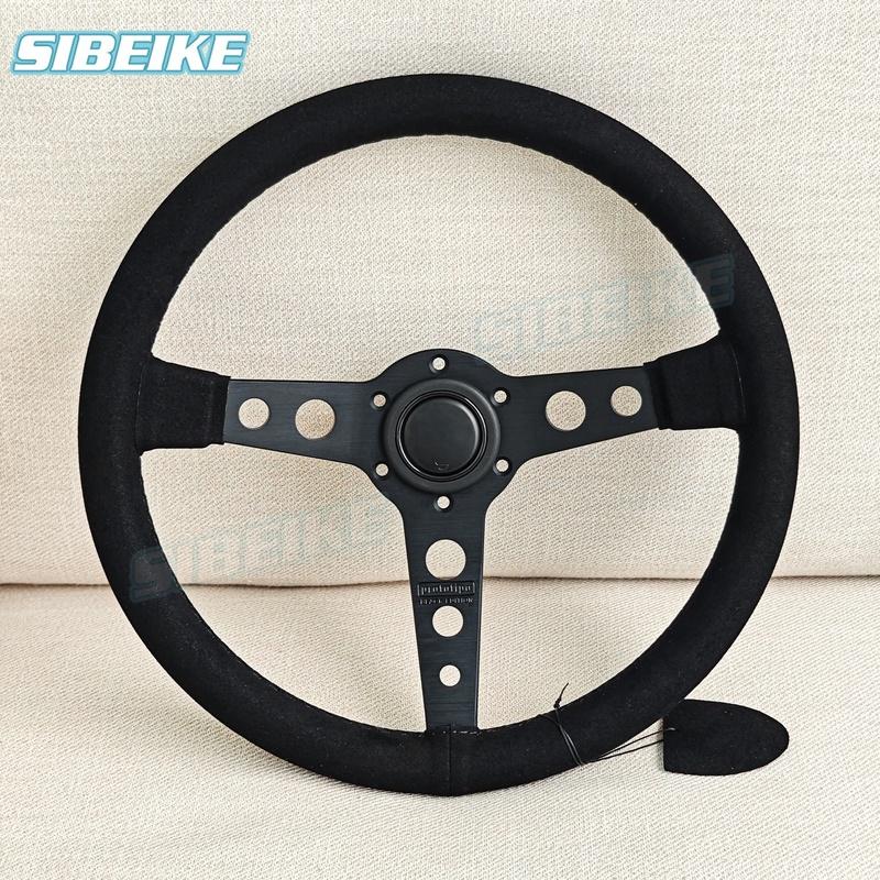 JDM Prototipo Black Edition Steering Wheel Universal Racing Car Sports Drift Steering Wheel