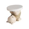 Bear Figurine Side Table, Minimalist End Table for Home Office