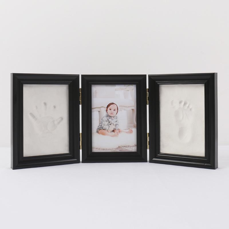 Baby Hand & Footprint Clay Photo Frame for Newborns - Perfect Keepsake for First Birthday and Milestones