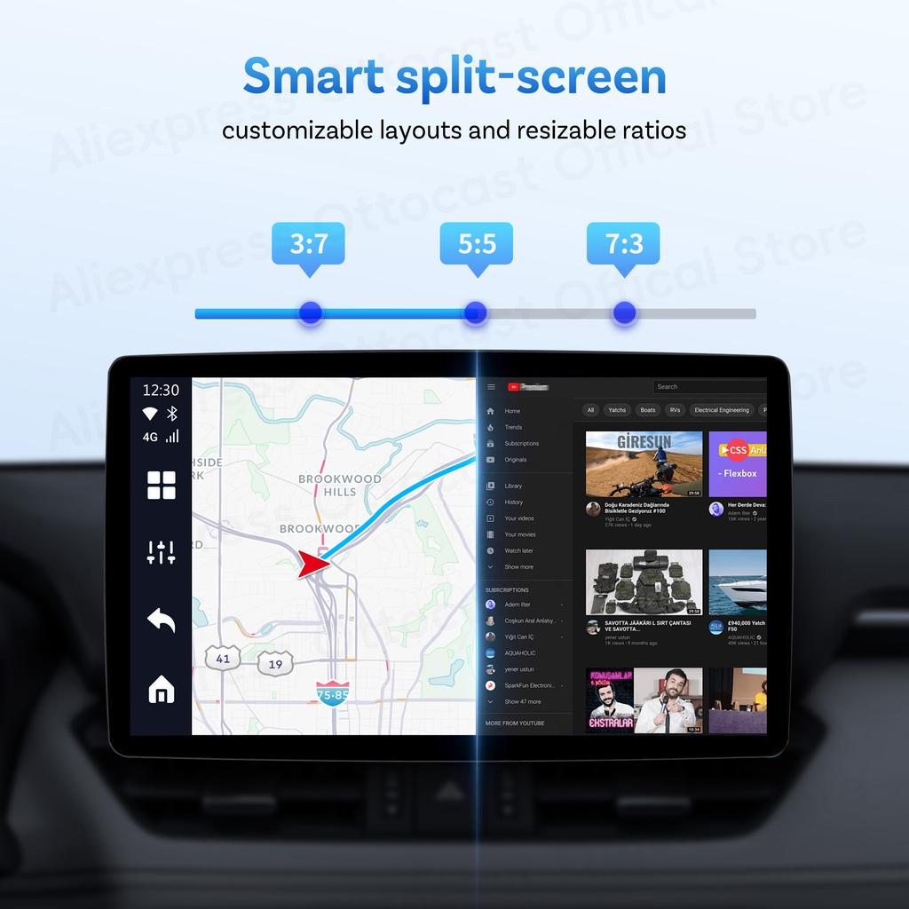OTTOCAST P3 PRO AI Box Смарт SM6225 Android Box Бездротовий CarPlay Android Auto Штучний інтелект Голосове керування Автомобільні аксесуари для VW Toyota Benz