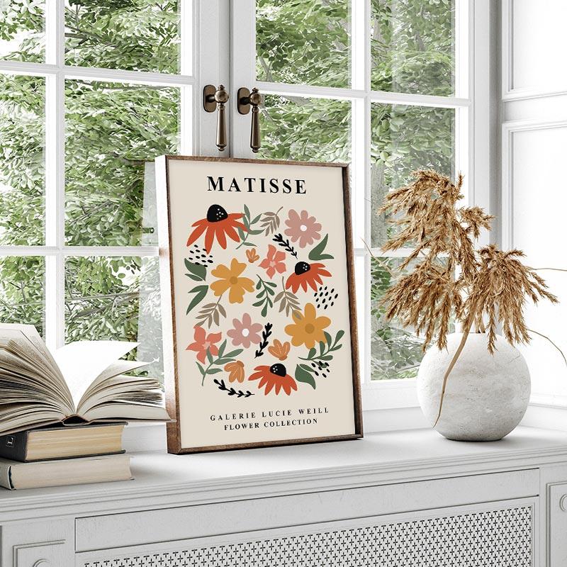 Matisse Poster Yayoi Kusama Poster und Drucke Leinwand Patings Blumenmarkt Wandkunst Bilder für Wohnzimmer Boho Dekor