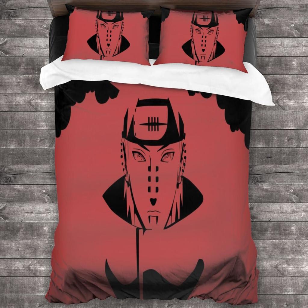 3d Digital Printing Naruto Series Three-piece Quilt Cover Set for Bedding