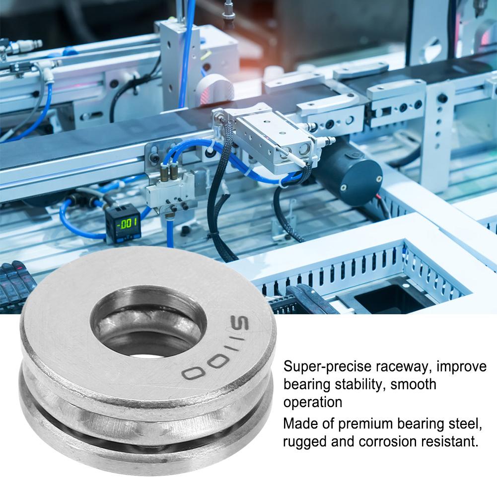 51100 Bearing Thrust Bearing, Thrust Bearing, Premium Steel, Low Noise, Service Life, Dustproof, Strong Bearing Capacity for Rotation