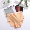 4Pcs/Set Cotton Women Panties Lady Plus Size Underwear High Waist Briefs Breathable Solid Color Female Lingerie Shorts FINETOO