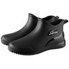 Modische Kurze Regenstiefel für Erwachsene Wasserdichte Knöchelschuhe Rutschfestes Langlebiges Gummi-Schuhwerk für Herren Damen Geeignet für Regentage