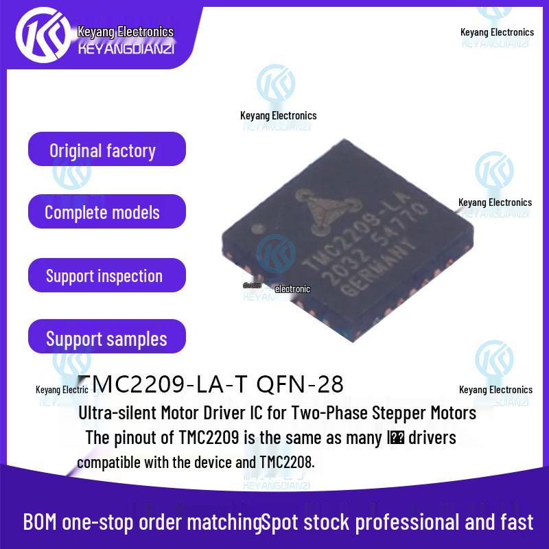 TMC2209-LA-T QFN-28 Stepper Motor Driver Chip, 2A 5.25V, Brand New Original