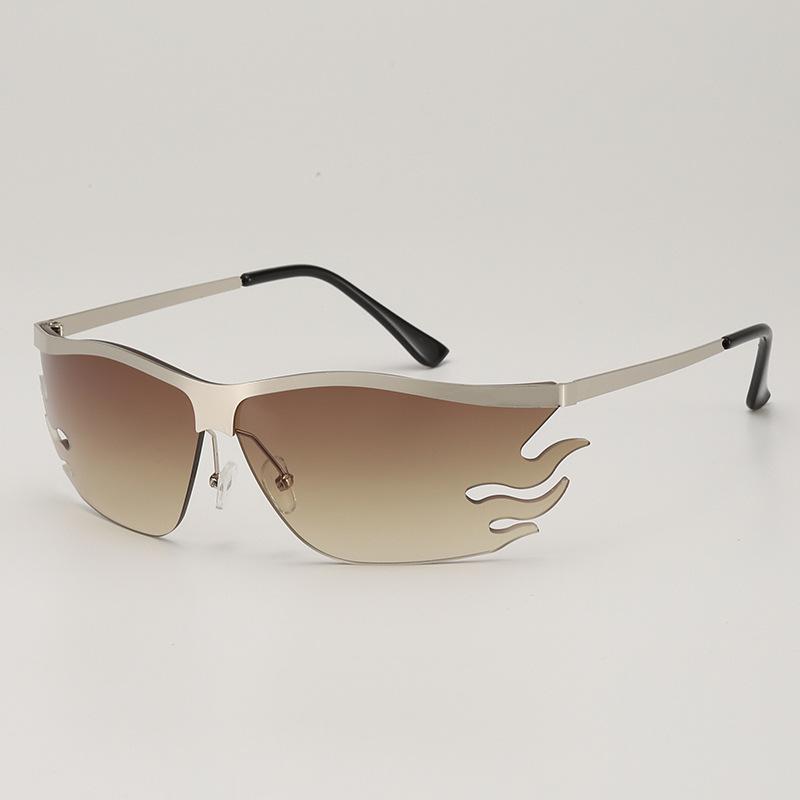 JYL TS Sunglasses Flame Pattern UV Protection Summer Style For Women 81067