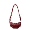 Crossbody Bag Rivets PU Dumplings Bag Small Pack Punk Style Handbags Croissant Shoulder Bag  Lady