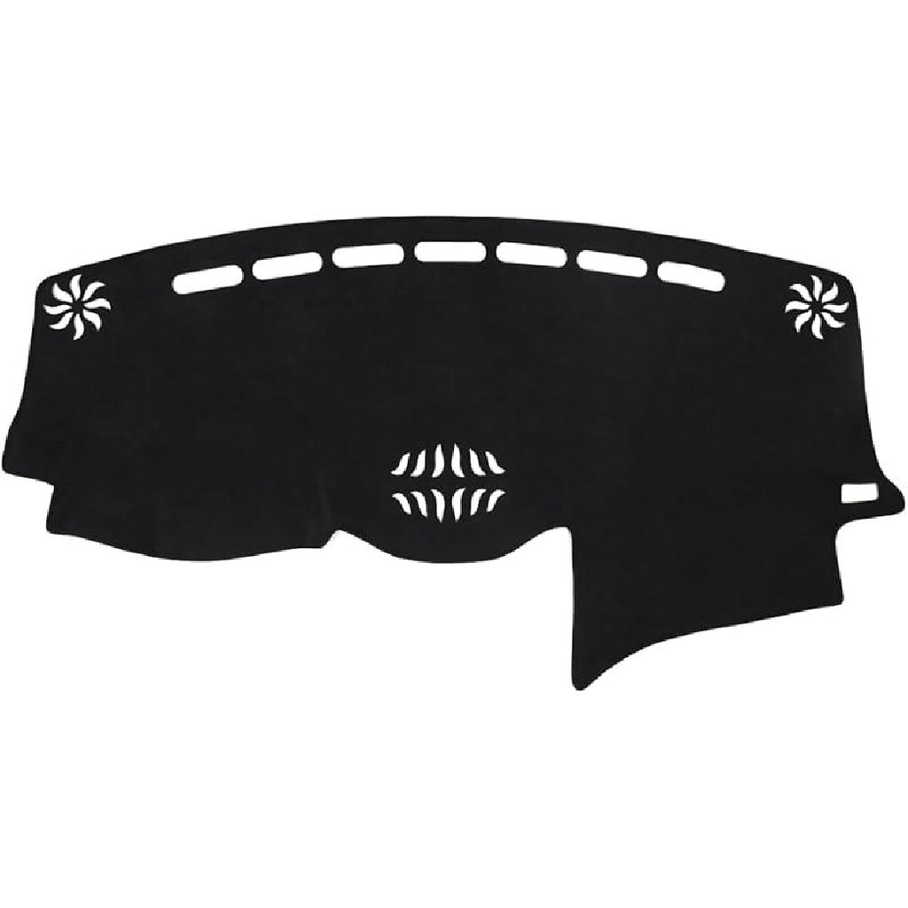 BIBLOZ Dash Cover For Toyota Sienna 2004-2010 Accessories Black Flannel Dashboard Cover Mat Car Dashboard UV Sun Protection