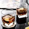 1/2/4 Stück Set 235ml/8.1oz Glasbecher mit dickem Boden Exquisites Glas Quadratischer Whiskey-Becher Verdickte Becher Großhandel Quadratischer Glasbecher