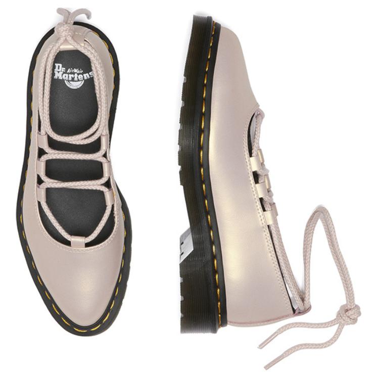 Dr. Martens Elphie II Comfortable Versatile Mary Jane Shoes Women shoes Pink Gold 41090650