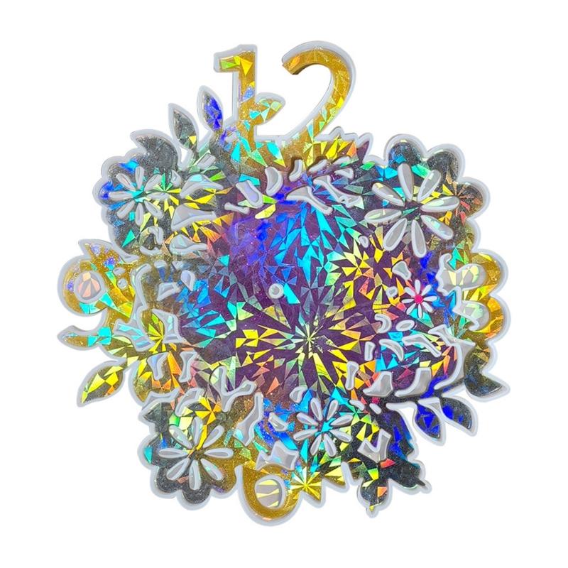 DIY Crystal Flower Clock Silicone Mold Unique Clock Decorations Creating Resin Mould for Craft Enthusiasts and Beginners