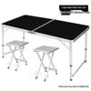 Portable Outdoor Folding Table & Chairs for Street Vendors and Camping