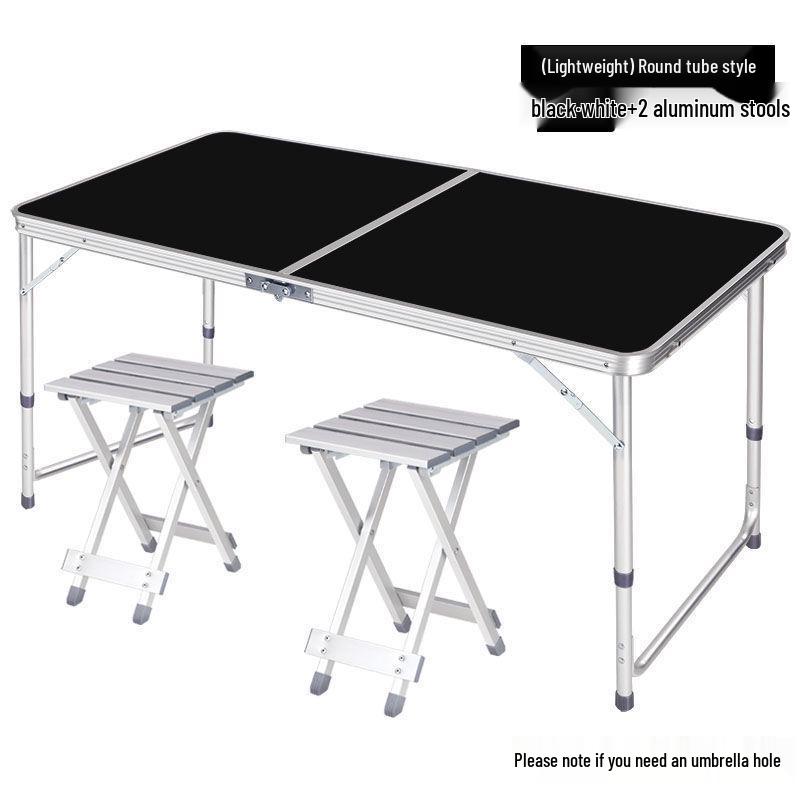 Portable Outdoor Folding Table & Chairs for Street Vendors and Camping