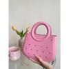 Waterproof Beach Bag Leisure DIY Colorful Fashi Handbags Sandproof Anti-slip Handle EVA Handbags Travel Toiletry Storage Bags