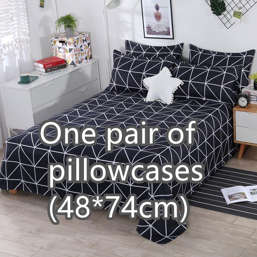 Einfache, verdickte Bettlaken für alle Jahreszeiten, Einzel- und Doppelbettlaken in mehreren Spezifikationen One pair of pillowcases