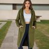 Women Casual Zip Up Fleece Hoodies Tunic Sweatshirt Long Hoodie Jacket