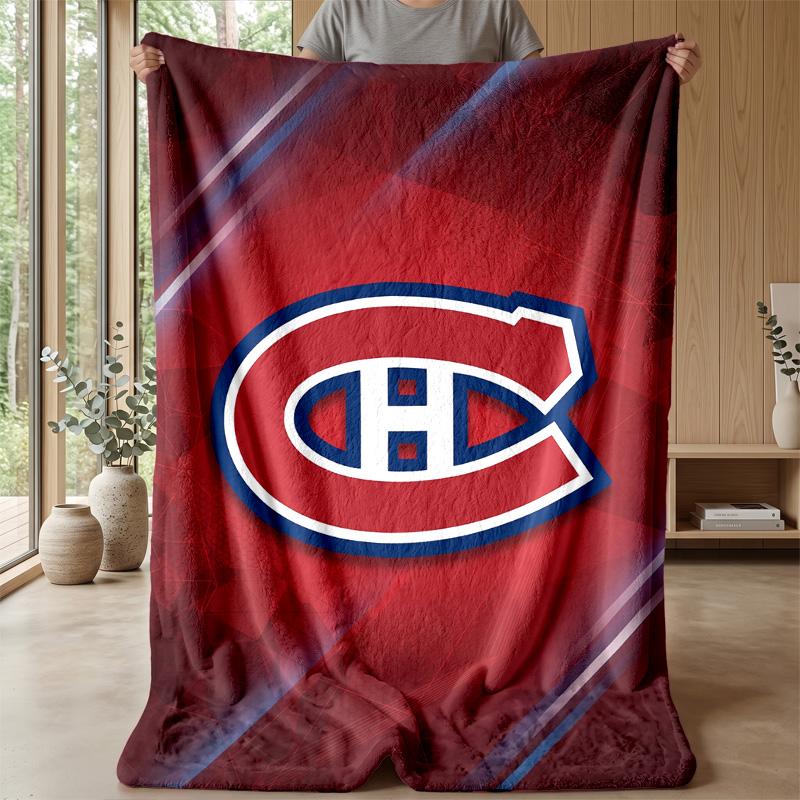 Montreal Canadiens Flanell Fleece Decke Gemütlich Warm Überwurfdecke für Sofa Bett Reise Ganzjahresgebrauch