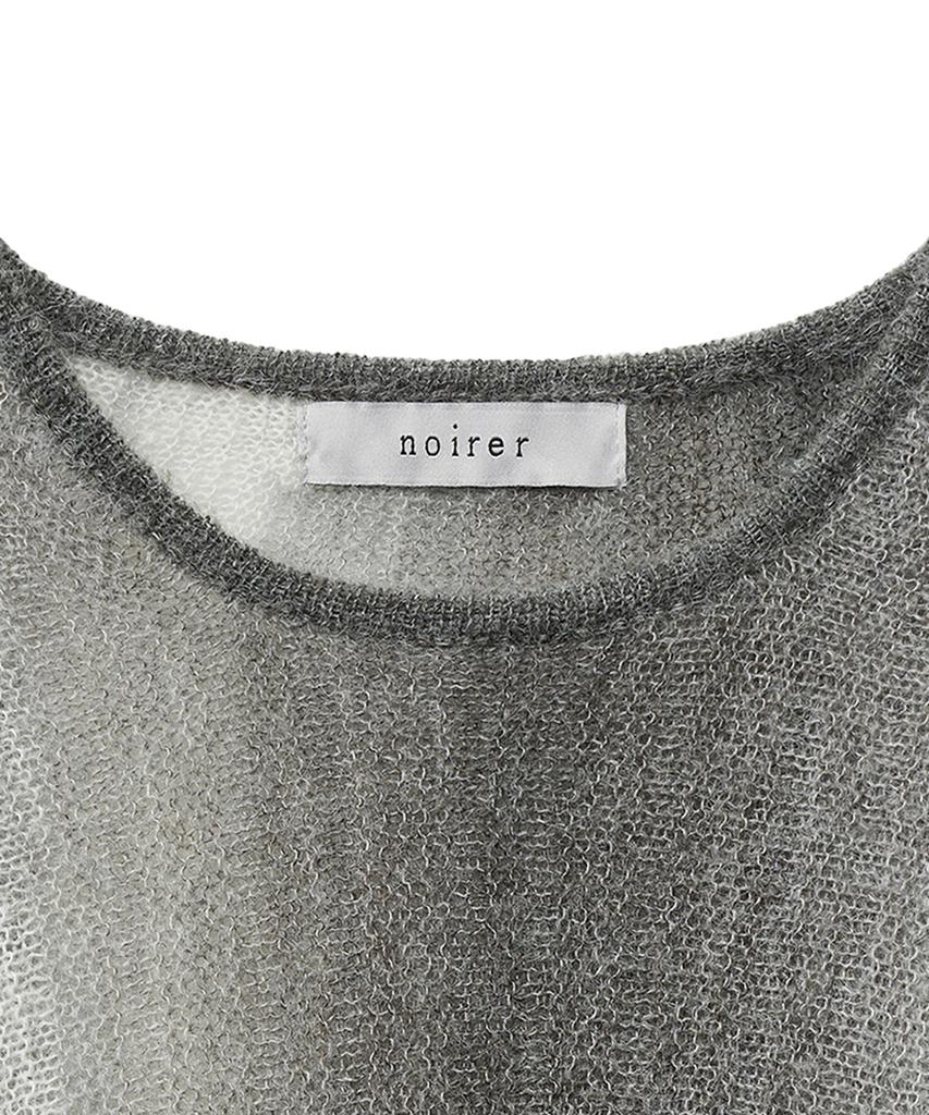 NOIRER FOR WOMAN Hairy Gradient Slim Knit (Gray)