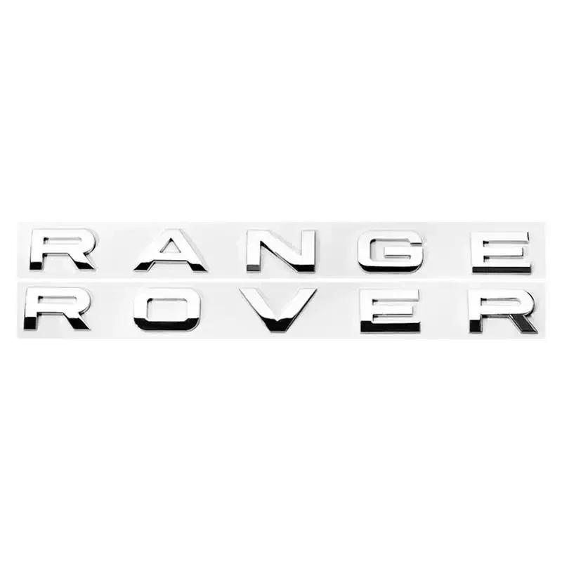 Range Rover Car Bonnet Letters Logo Badge Emblem Sticker Accessories For Land Rover Discovery Defender Sport Evoque HSE