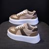 Platform white shoes women's spring and autumn 2025 new casual sports shoes women's height increase versatile board shoes women 8603-2