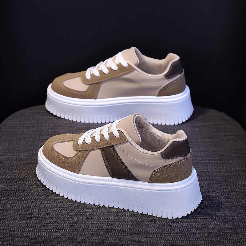 Platform white shoes women's spring and autumn 2025 new casual sports shoes women's height increase versatile board shoes women 8603-2