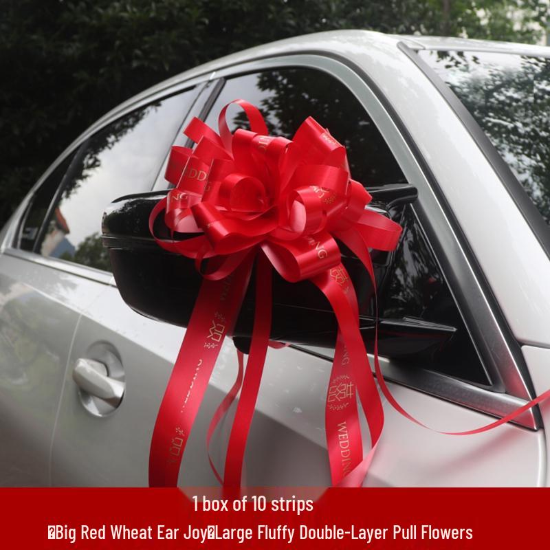 Large Wedding Car Ribbon Decoration for Bridal Team